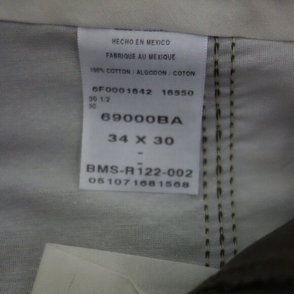 NWT TIMBERCREEK by WRANNWT TGLER Dark Tan Pleated Perfect Fit Slacks Pants 34x30 - Picture 4 of 7